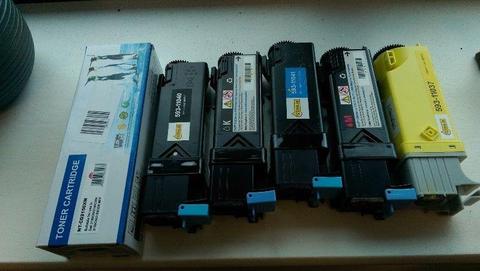 DELL 2155 PRINTER TONERS x 4