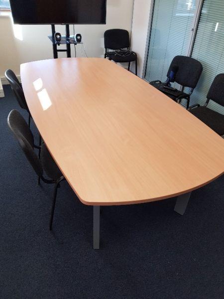 Like new Boardroom Table and Chairs for sale