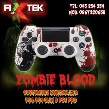 Zombie Blood Custom Controller PS4, PS4 SLim, PS4 Pro