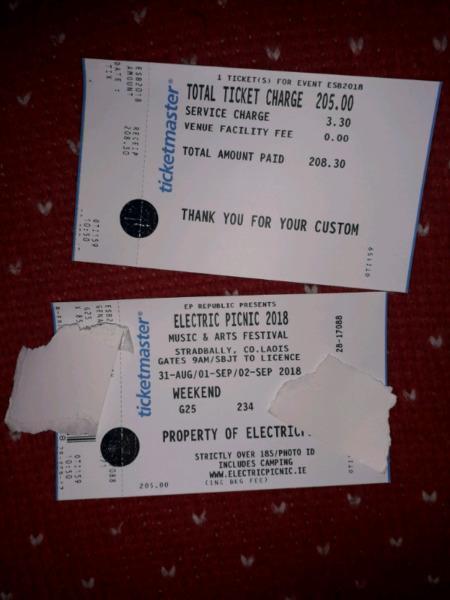 Electric Picnic Ticket- Full Weekend Camping
