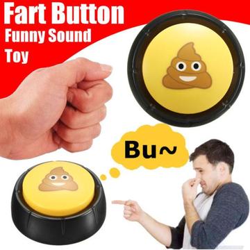Strange poop fart talking button extruder sound box funny gift game office EDC gadget