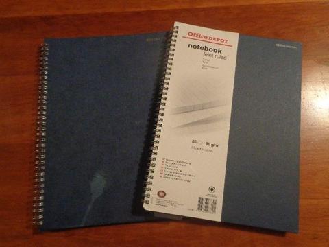 2 office depot notebooks