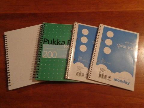 4 office notebooks