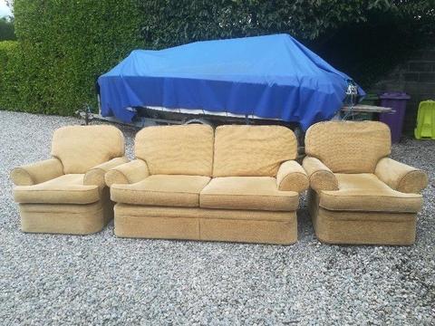 M&S 2 SEATER AND 2 ARM CHAIRS