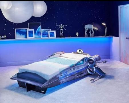Star wars single bed with mattress