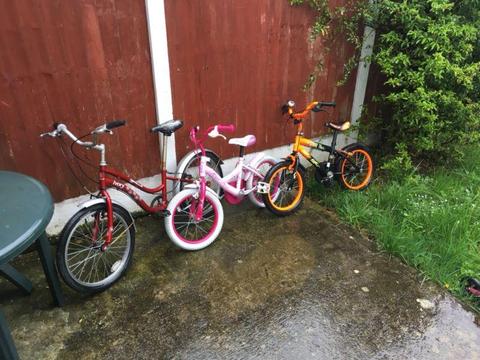 3 Kids Bikes