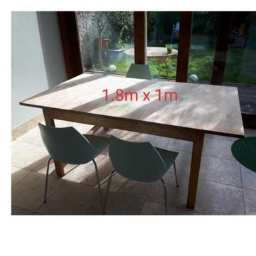 solid oak extendable table from IKEA