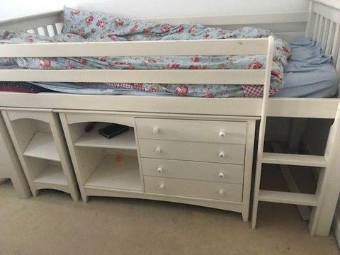 Superb mid sleeper beds with storage and desks