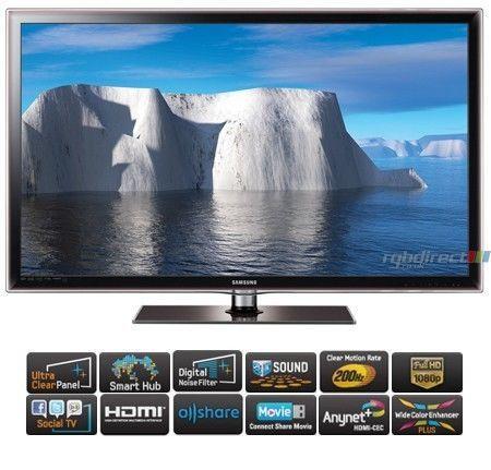 40'' Series 6 Full HD 1080p 3D LED TV. 200Hz Clear Motion
