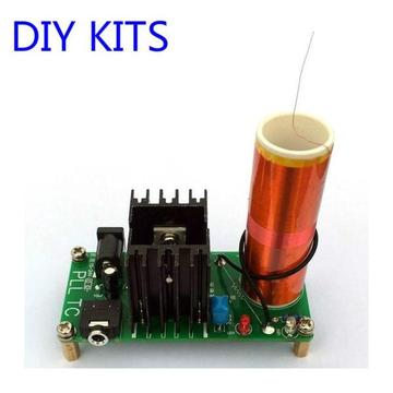 Dc 15-24v 2a DIY electronic mini music tesla coil plasma horn speakers kit produce arc music player