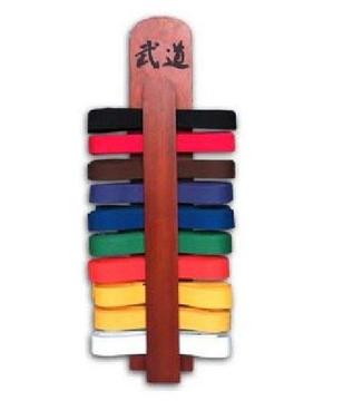 Martial Art Belt Display Budo Kanji 10 belt system