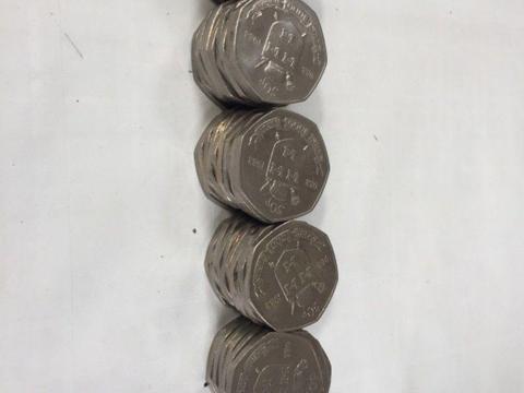 Dublin millennium 50p coins