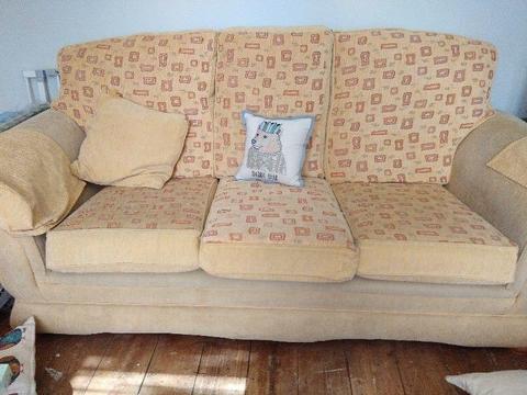 3 seater sofa and 2 arm chairs