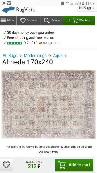 Large rug (almost new)