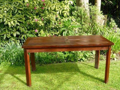 Hardwood garden table