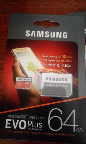 64GB Samsung EVO Plus Micro SD Card