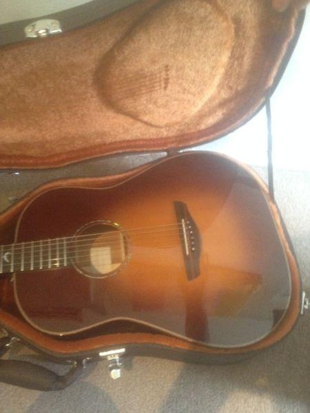 Faith Classic Burst Mars Acoustic Guitar (Left handed)