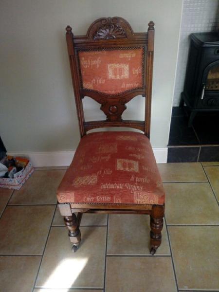 Antique oak solid chairs