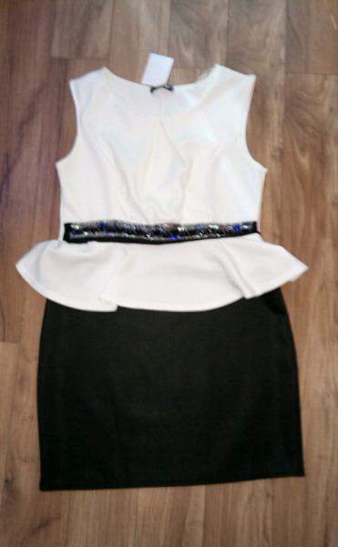 Black and white dress size 16 €15