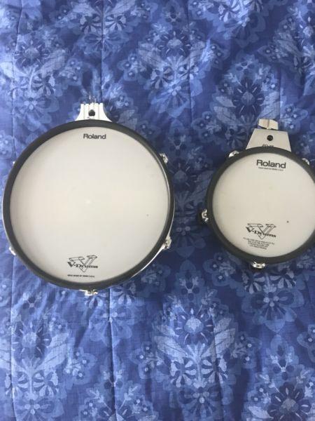 Roland PD 120 snare and PD85 Tom