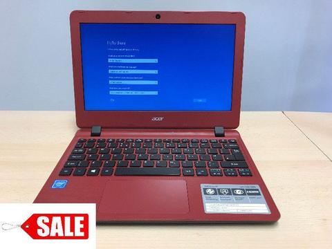 SALE Acer Aspire One 11 inch 4GB 32GB + 100GB Cloud Windows 10 in RED Very Handy