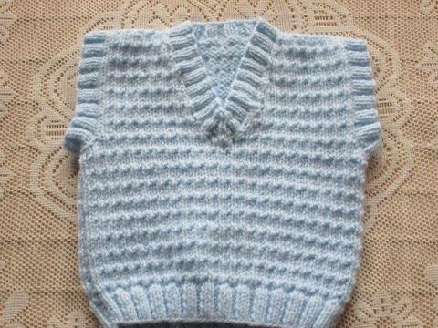 Hand knitted baby Tank Top
