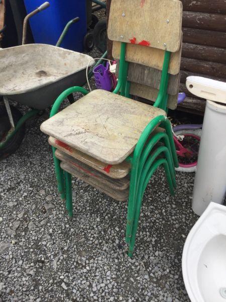 Antique school chairs for sale