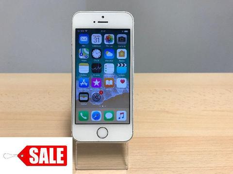SALE Apple iPhone 5S 16GB in Silver Unlocked with Box and Leather Case