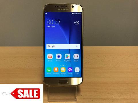 SALE Samsung Galaxy S6 32GB in GOLD Unlocked SIM Free AS NEW Condition + CASE