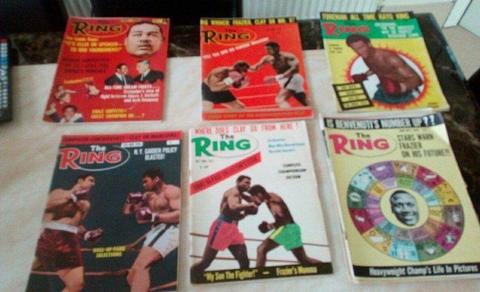 Boxing magazines ring 40 in all