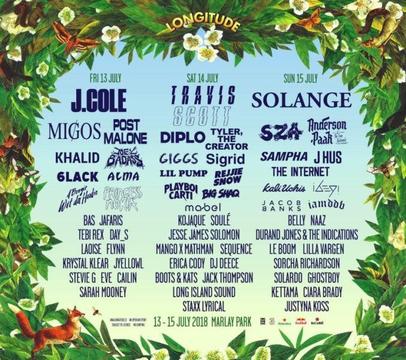 FOR SALE: 2-day Longitude ticket (Sat & Sun)