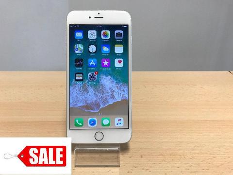 SALE Apple iPhone 6+ Plus 64GB Silver Unlocked to any network + Solid Case