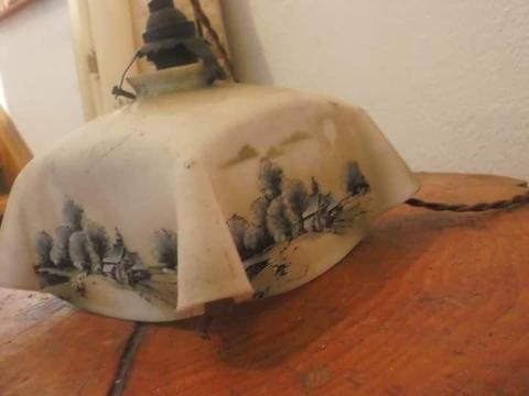 Old vintage lamp shade