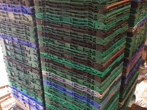 *FREE* 150 plastic stacking boxes