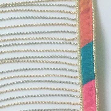 Multicoloured Choker with hanging beady strip