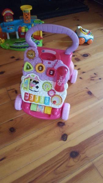 Pink vtech baby walker for sale