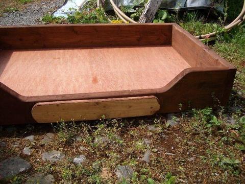 Large Wooden Dog Bed