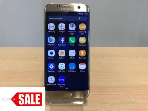 SALE Samsung Galaxy S7 EDGE 32GB in Platinum GOLD Unlocked with Case
