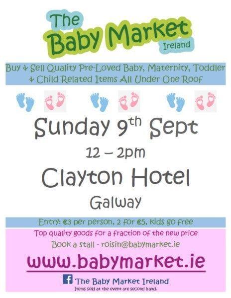 Galway Baby Market, 9th Sept, 12 to 2pm