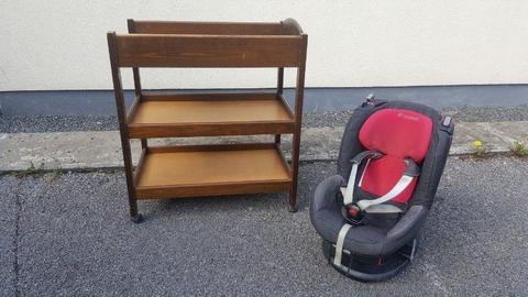 Baby Changing Table and Toddler Car seat