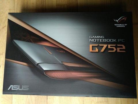 Asus G752vy Gaming laptop