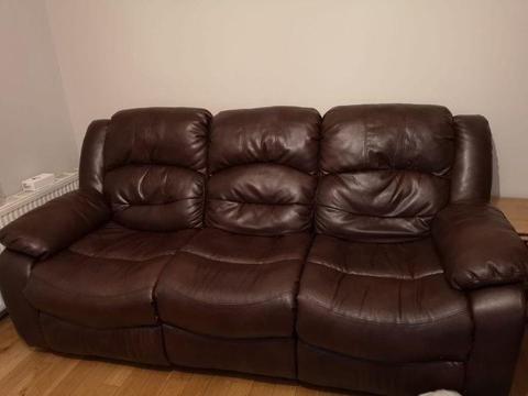 FREE TO TAKE AWAY 3 piece recliner suite