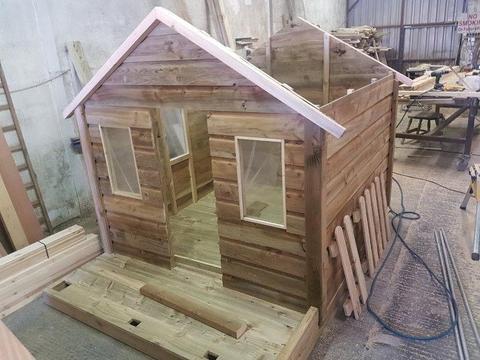Heavy Duty Larch Timber Playhouses
