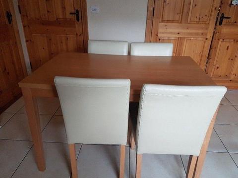 Dining Table and 4 Chairs