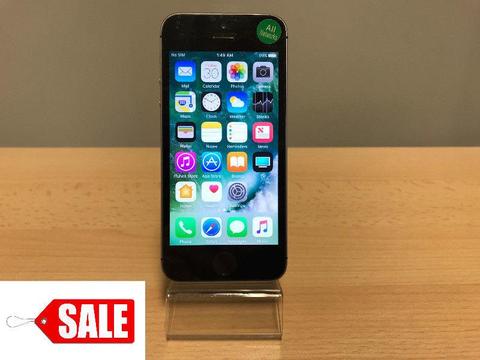 SALE Apple iPhone SE 64GB in Space Gray Unlocked with Case