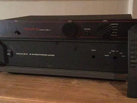 Cd player, bitstream converter, amplifier and pre amp