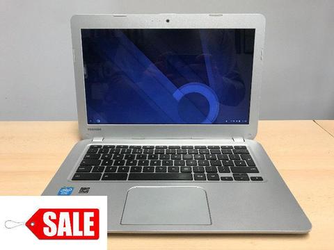 SALE Toshiba CB30 Chrome Book Laptop 13.3'' LCD Intel 1.4GHz 2GB 16SSD Silver