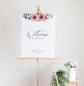 Printable wedding signs, menus, place cards & more!