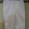 Three quarter length white trousers 
