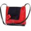 Shoulder bag with fold over flap closure and magnetic clasp 